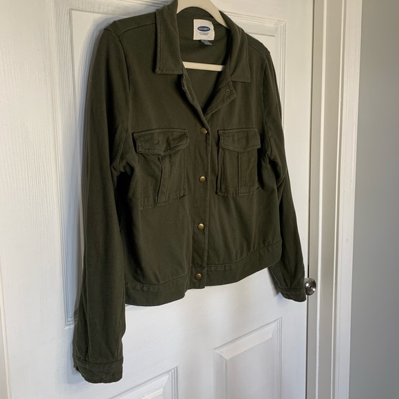 Old Navy Bomber Sweatshirt Jacket - Picture 2 of 11
